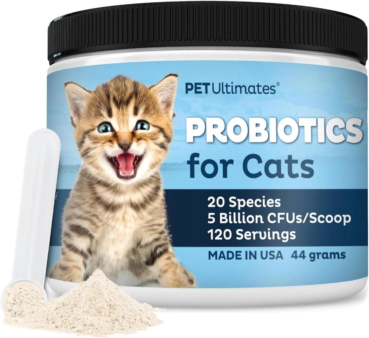 Cat Probiotics Powder with Digestive Enzymes for Cats Digestive Health Supplement 44 Grams