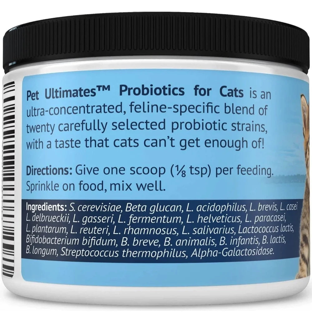 Cat Probiotics Powder with Digestive Enzymes for Cats Digestive Health Supplement 44 Grams